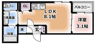 GRANDIR西三荘の物件間取画像